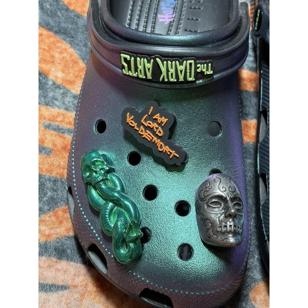 Crocs Harry Potter Dark Arts Iridescent Clog With Charms - Men's 11
